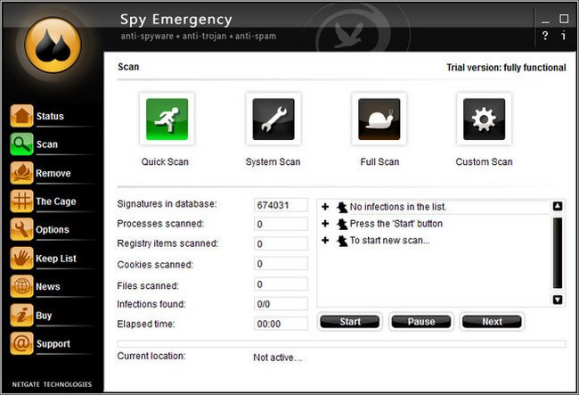 NETGATE Spy Emergency