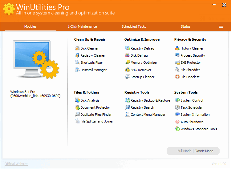 WinUtilities Pro