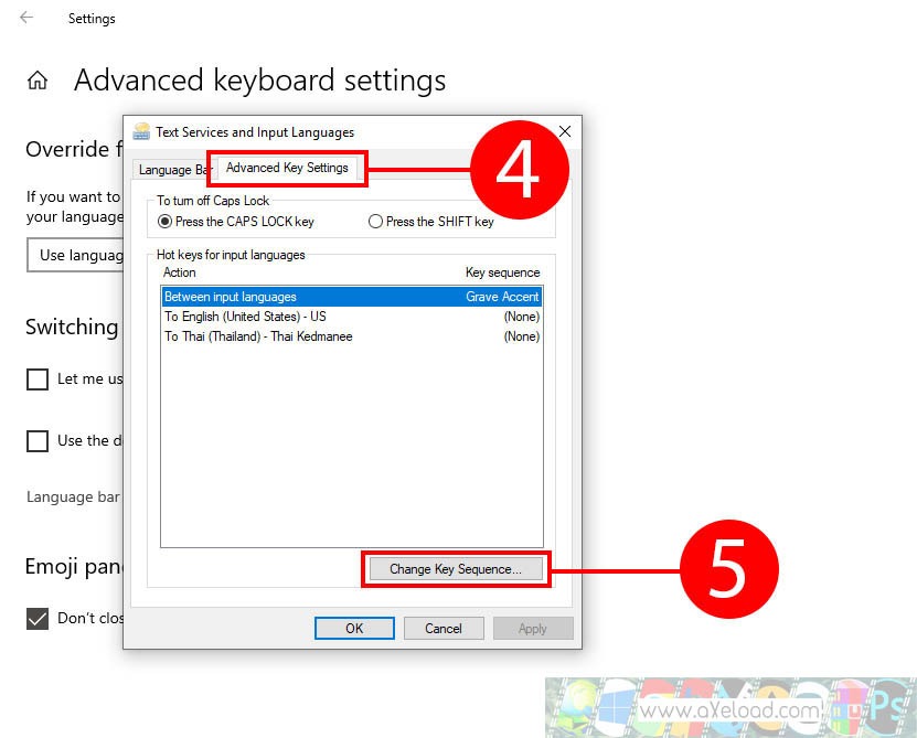 How to change keyboard language