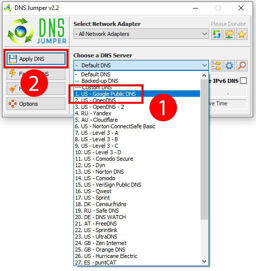 DNS Jumper
