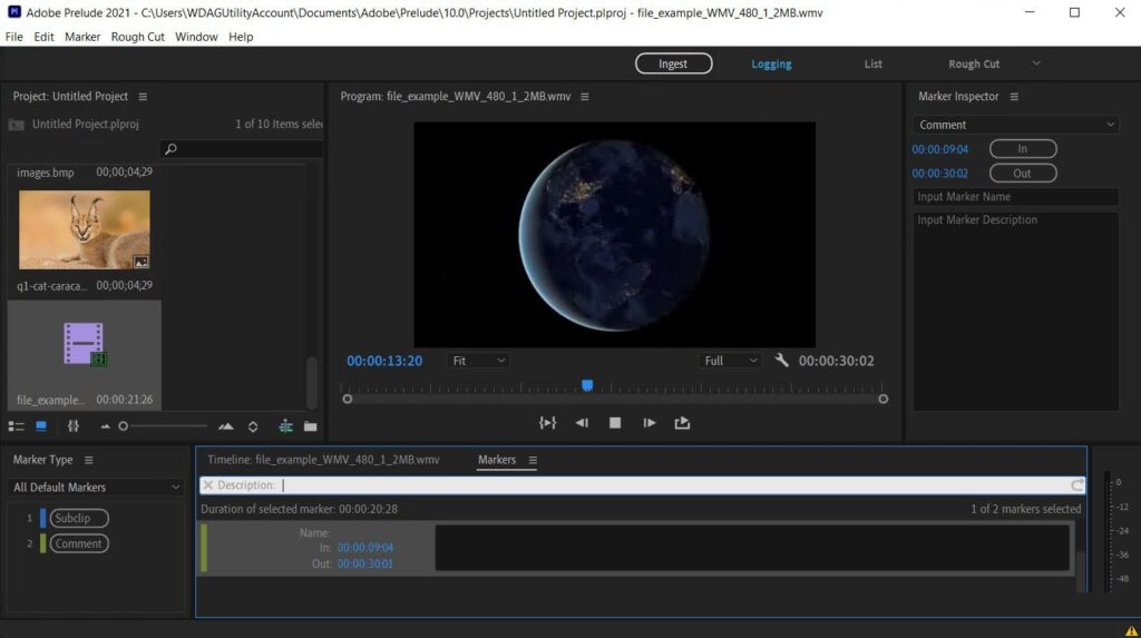 Adobe Prelude 2021