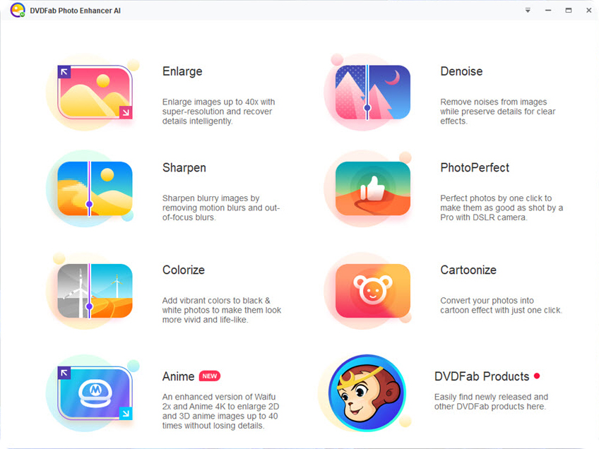 DVDFab Photo Enhancer AI