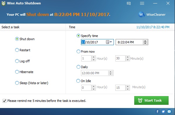 Wise Auto Shutdown