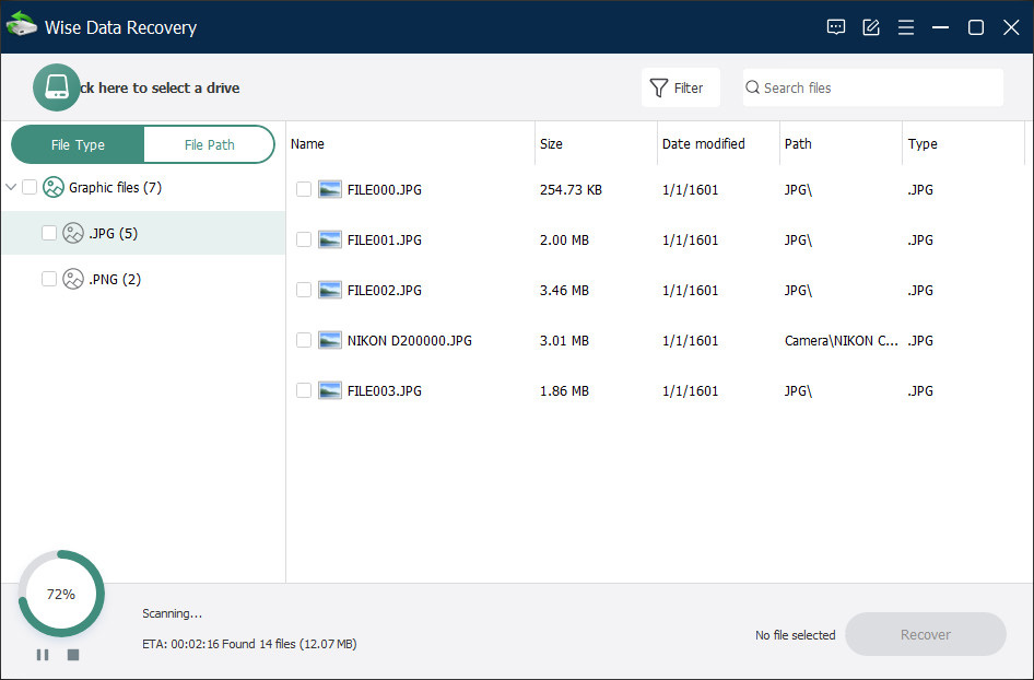 Wise Data Recovery Pro