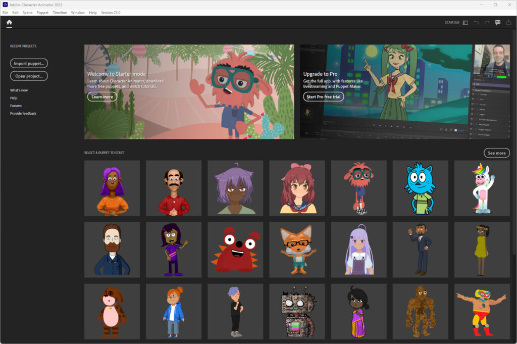Adobe Character Animator 2023