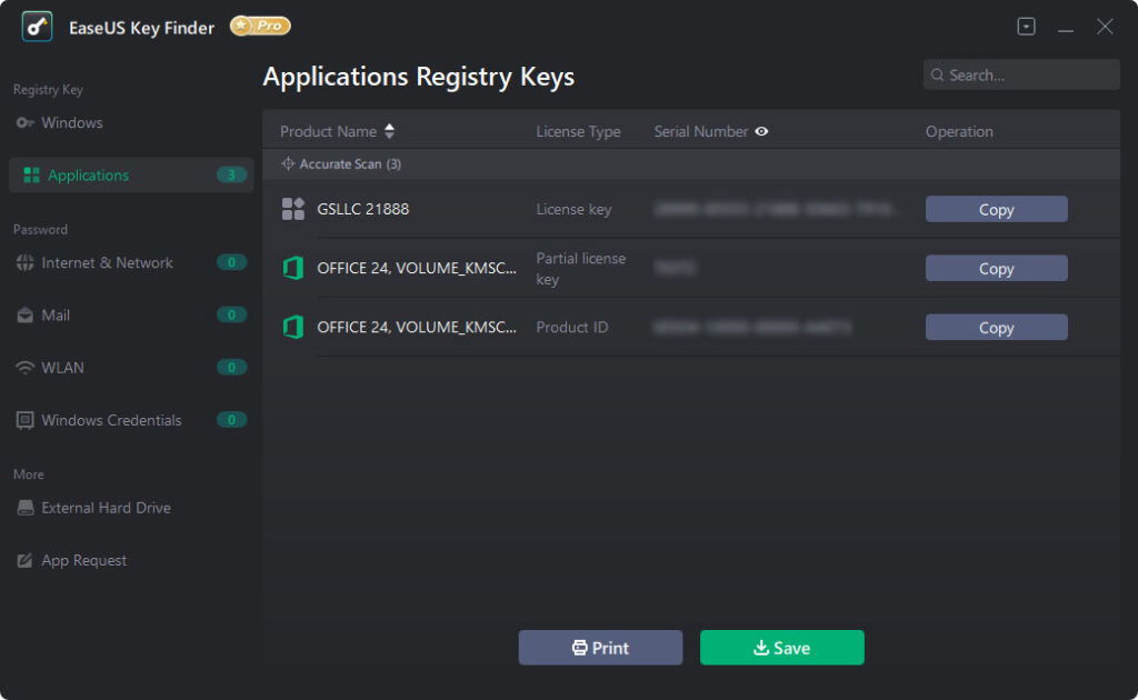 EaseUS Key Finder Pro