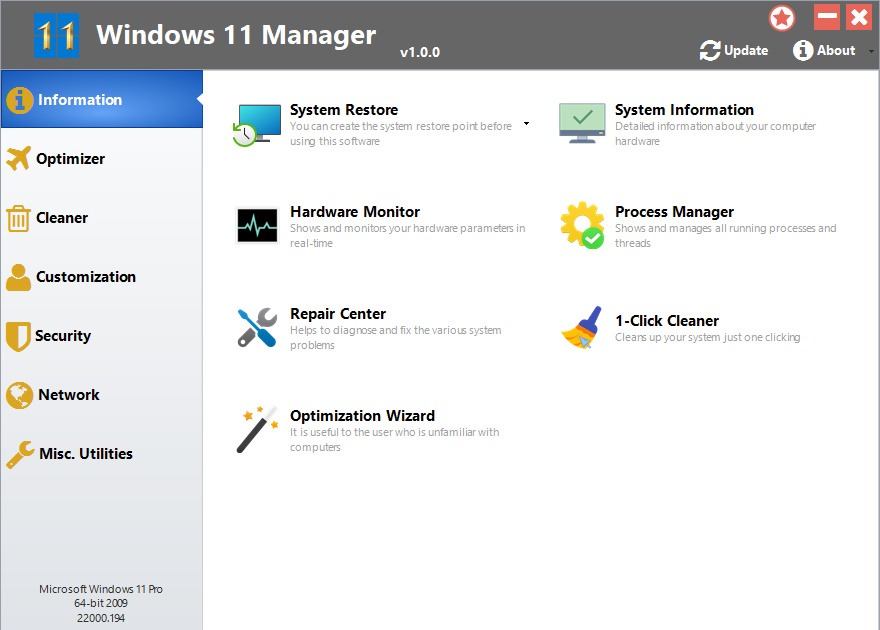 Windows 11 Manager