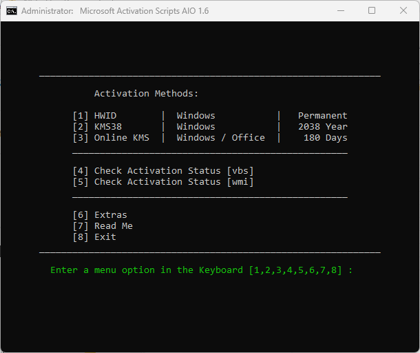 Microsoft Activation Scripts