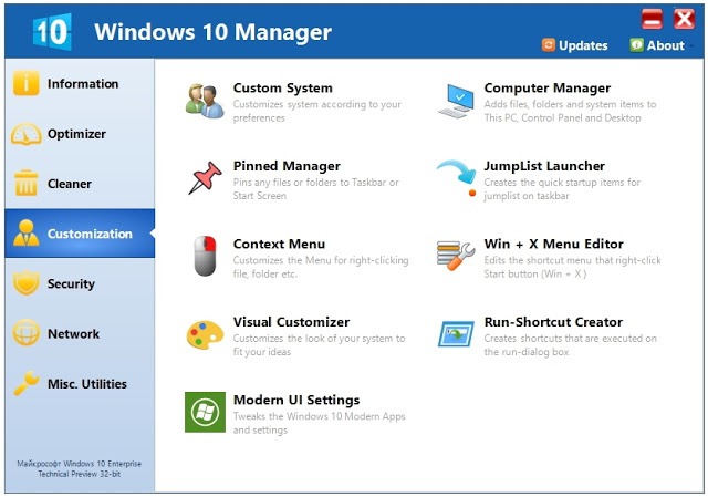 Windows 10 Manager