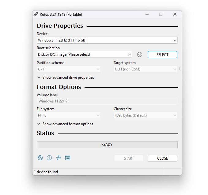 Install Windows Using Rufus