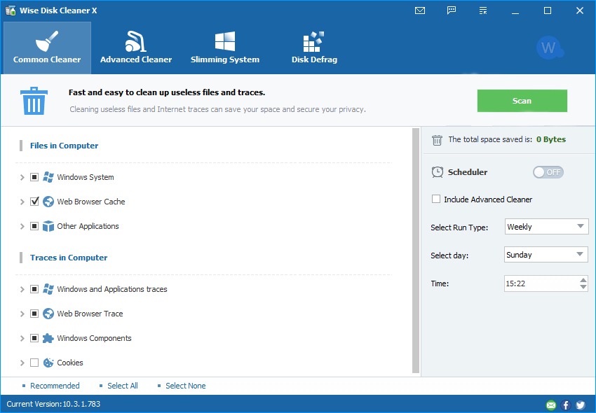 Wise Disk Cleaner Screenshot