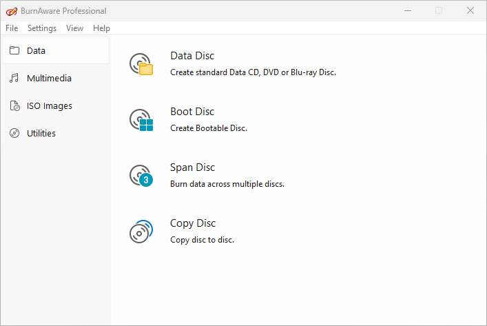 BurnAware Professional Screenshot
