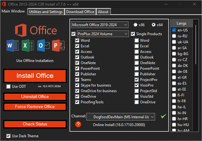 Office 2013 2024 C2R Install