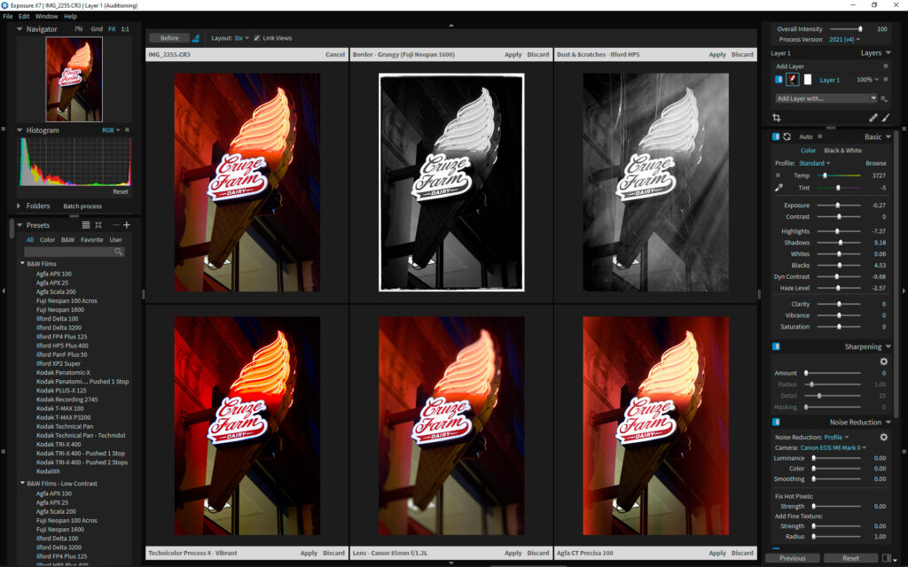 Exposure X7