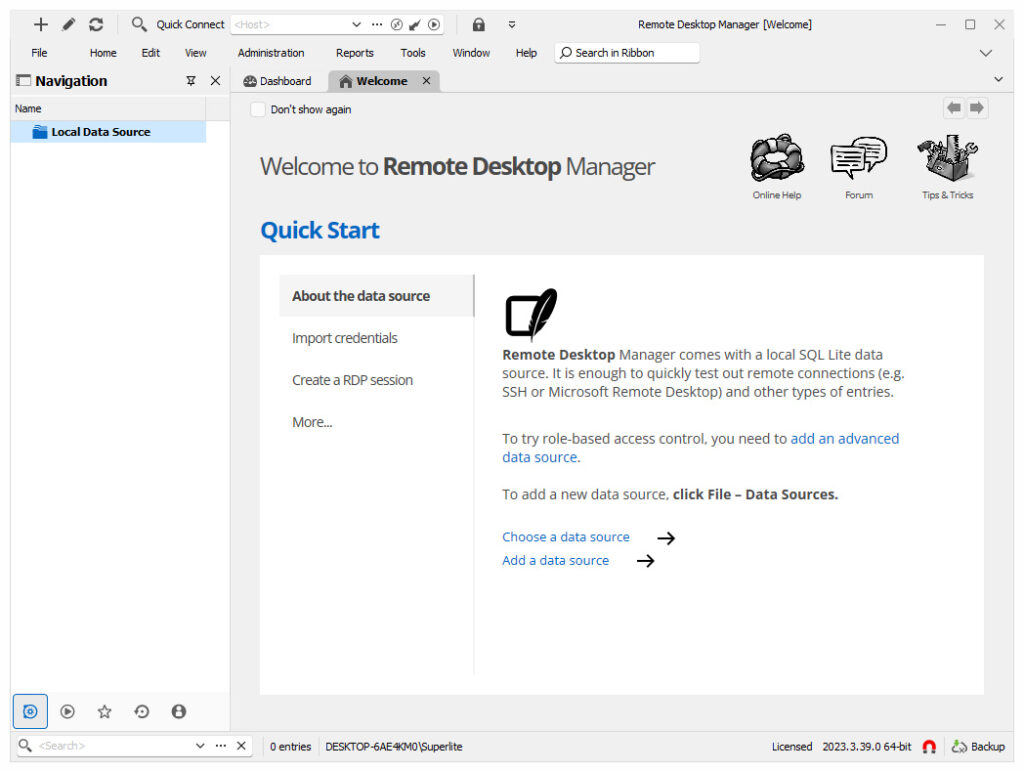 Remote Desktop Manager Enterprise Screenshot