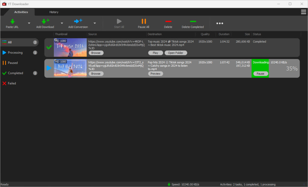 YT Downloader Screenshot
