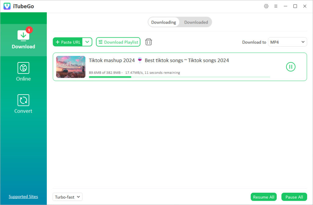 iTubeGo YouTube Downloader