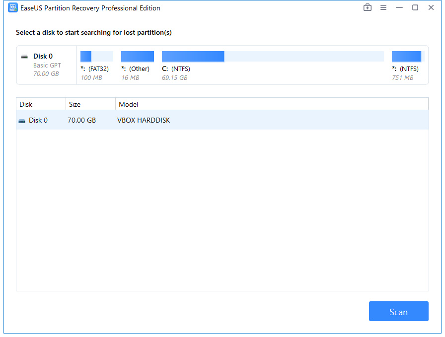 EaseUS Partition Recovery