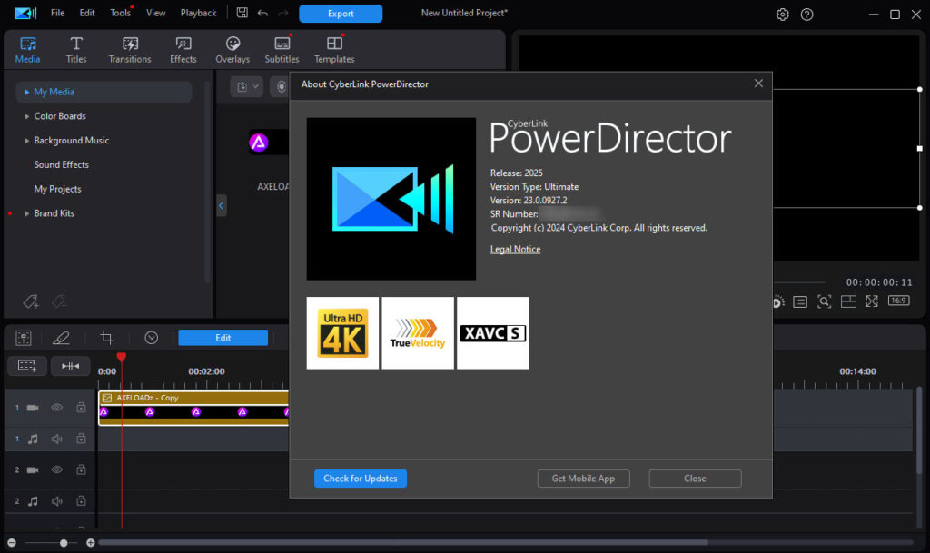 CyberLink PowerDirector Ultimate 2025