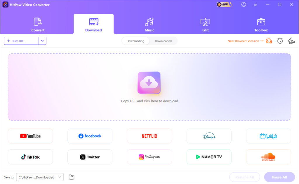 HitPaw Video Converter Downloader