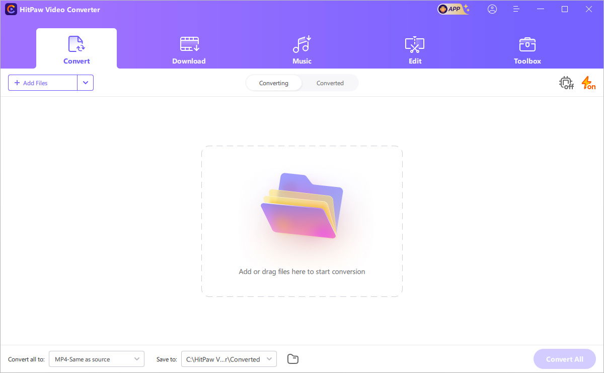 HitPaw Video Converter Main